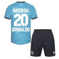 Bayer Leverkusen Alejandro Grimaldo #20 Tredje Tröja Barn 2023-24 Kortärmad (+ Korta byxor)